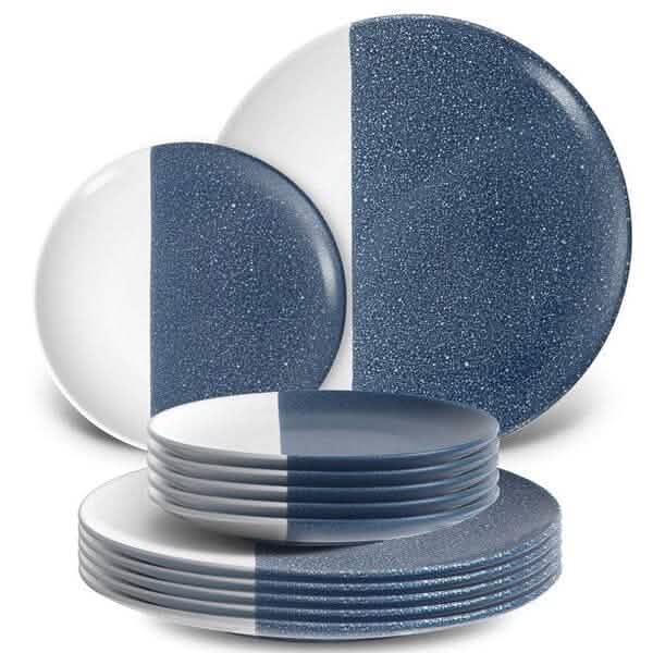 12-Piece: HITECLIFE Dinner Plates Set DailySale
