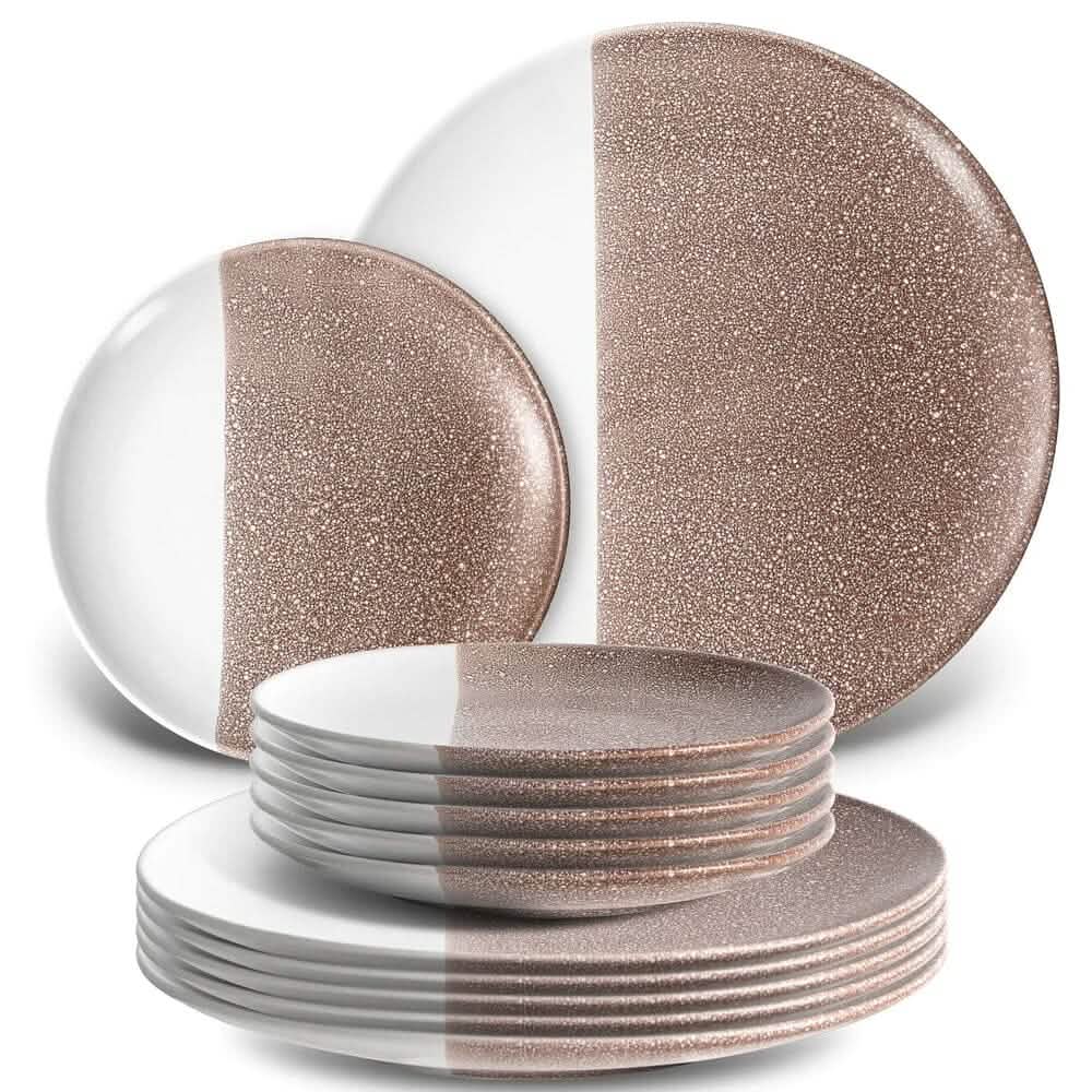 12-Piece: HITECLIFE Dinner Plates Set DailySale
