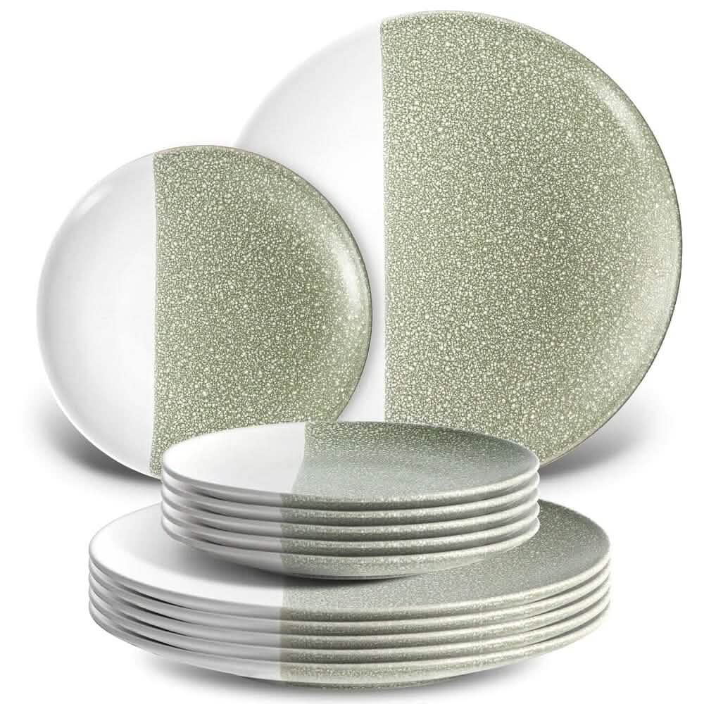 12-Piece: HITECLIFE Dinner Plates Set DailySale