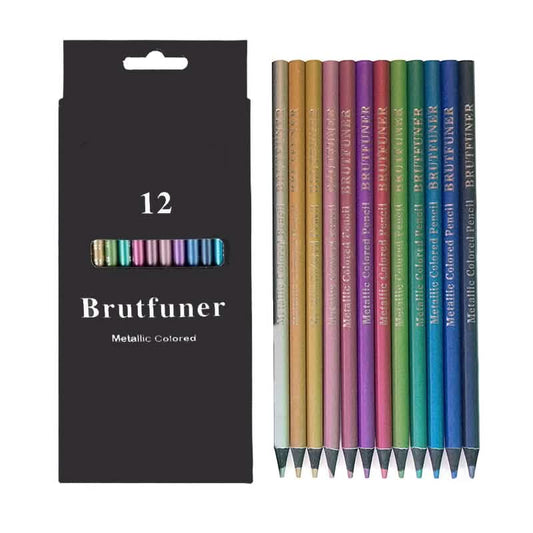 12-Piece: Metallic Colored Pencils DailySale