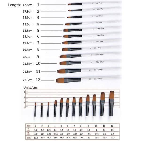 12-Piece Set: Artist Watercolor Painting Brushes DailySale