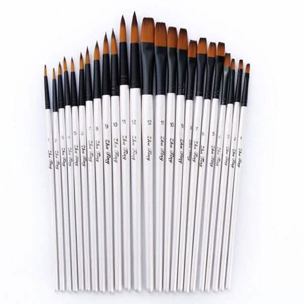 12-Piece Set: Artist Watercolor Painting Brushes DailySale