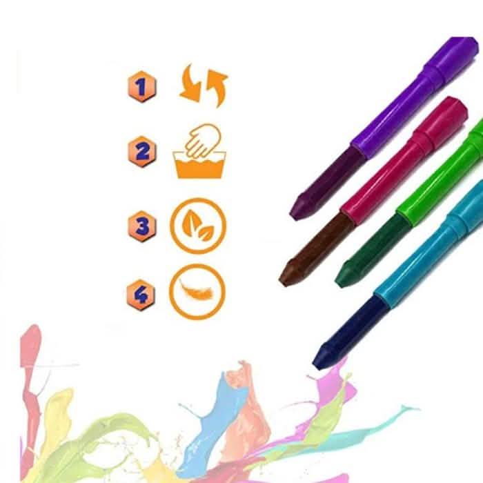 12-Piece: Washable Face Paint Crayons DailySale
