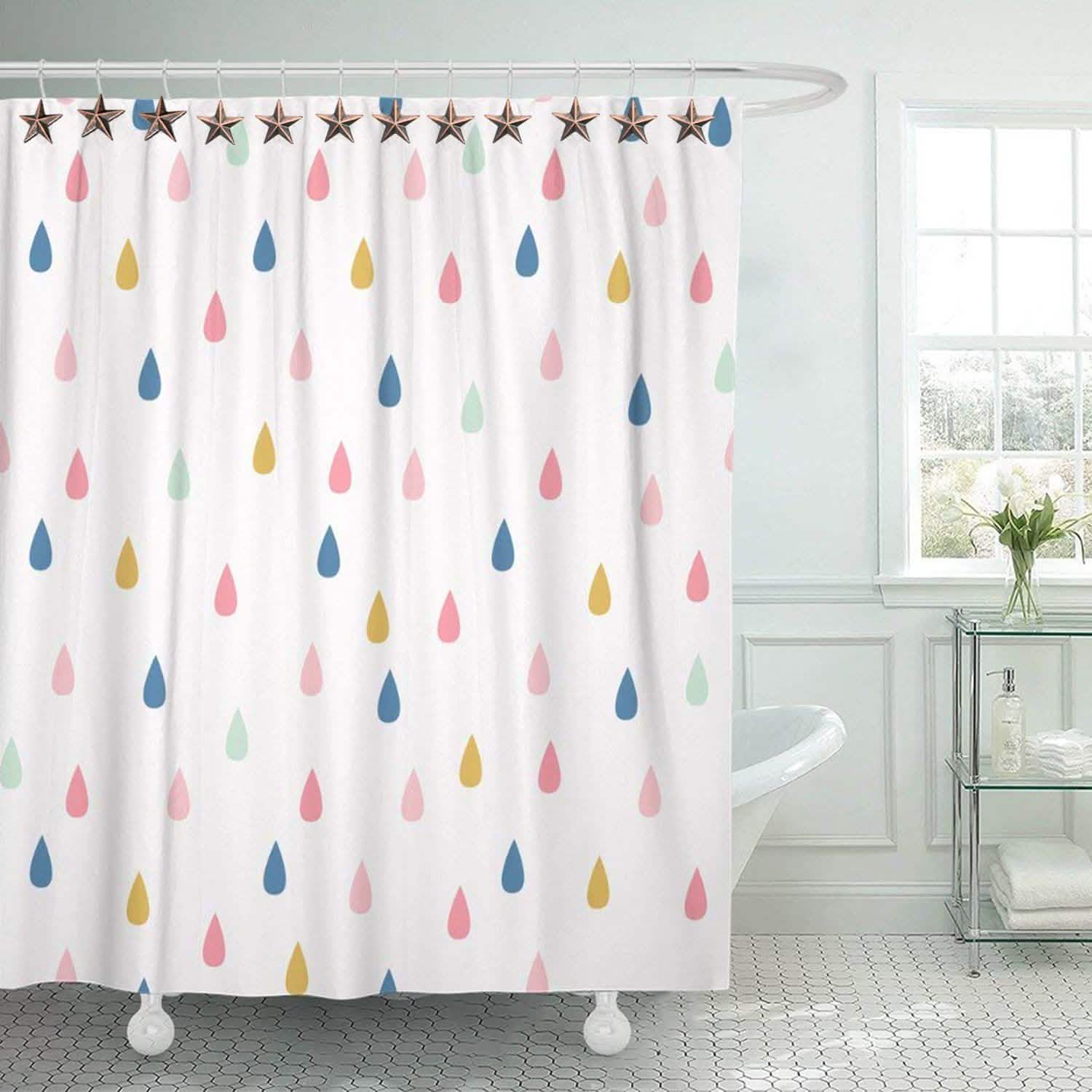 12-Pieces: Anti-Rust Star Decorative Shower Curtain Hooks DailySale