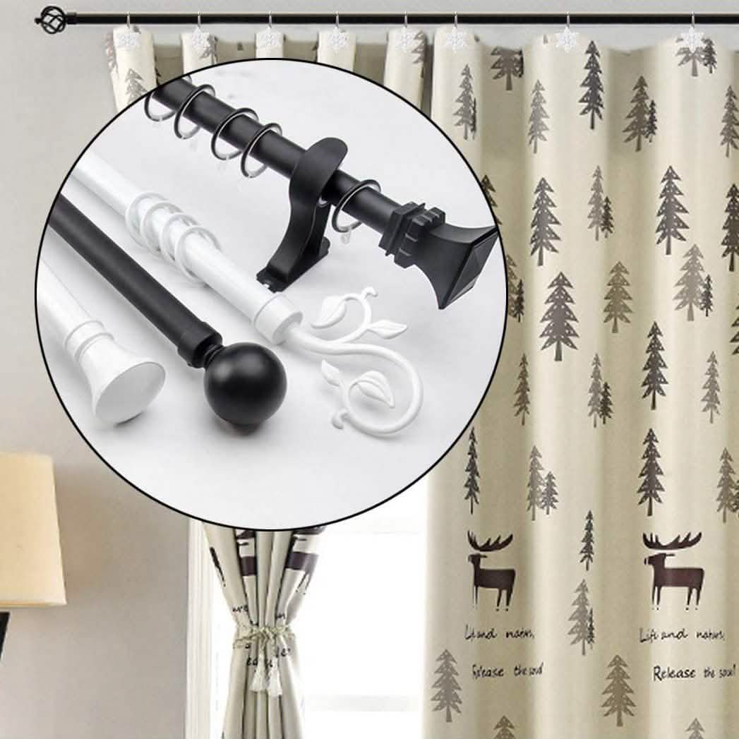 12-Pieces: Christmas Shower Curtain Anti-Rust Hooks DailySale