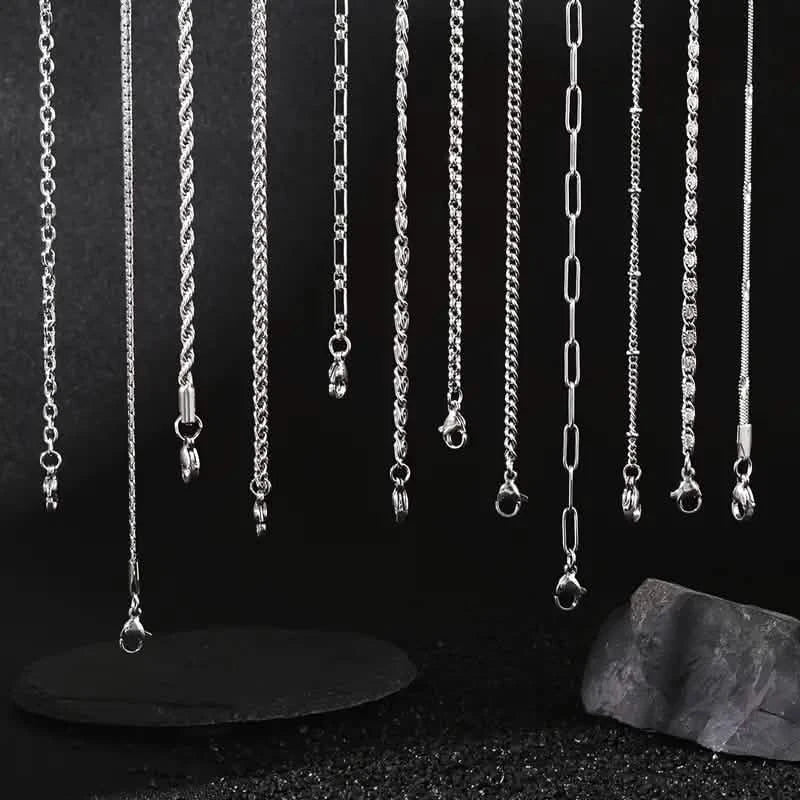 12-Pieces: Stainless Steel Clavicle Necklace Set DailySale