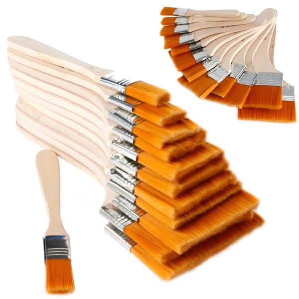 12-Pieces: Wooden Oil Painting Brush DailySale