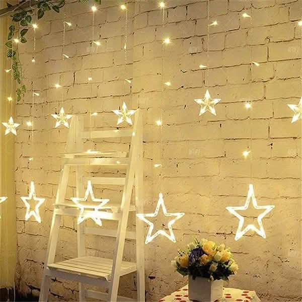12 Stars 138 LED Curtain String Lights DailySale