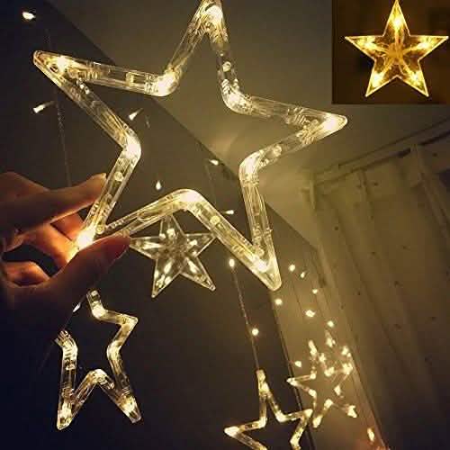 12 Stars 138 LED Curtain String Lights DailySale