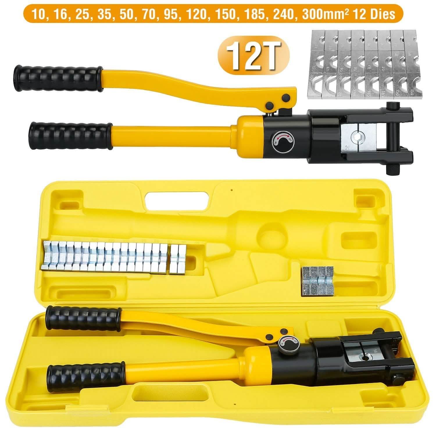 12 Ton Hydraulic Wire Crimper DailySale