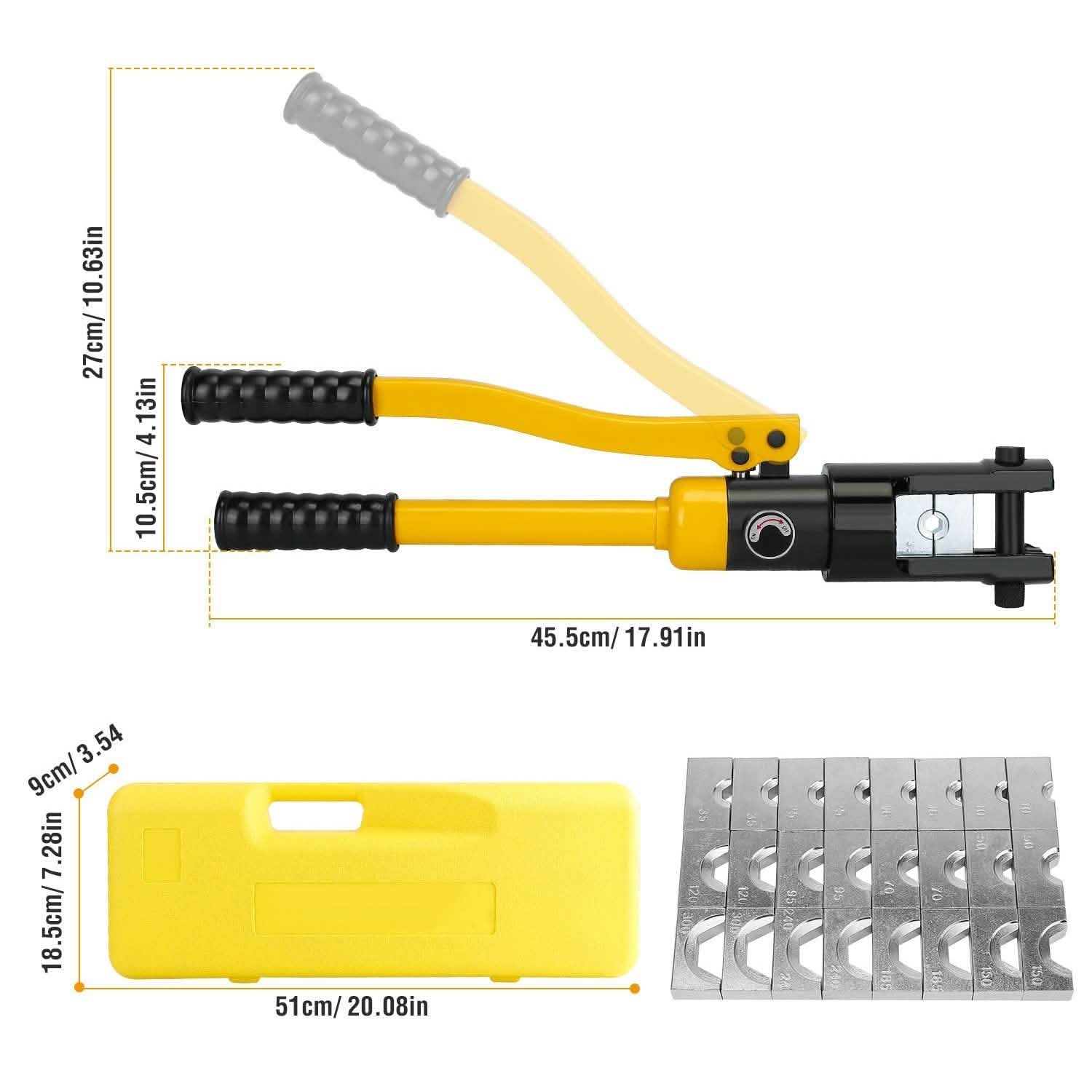 12 Ton Hydraulic Wire Crimper DailySale