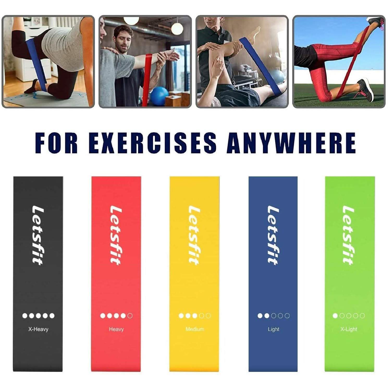 12 x 2 Letsfit Resistance Loop Bands DailySale