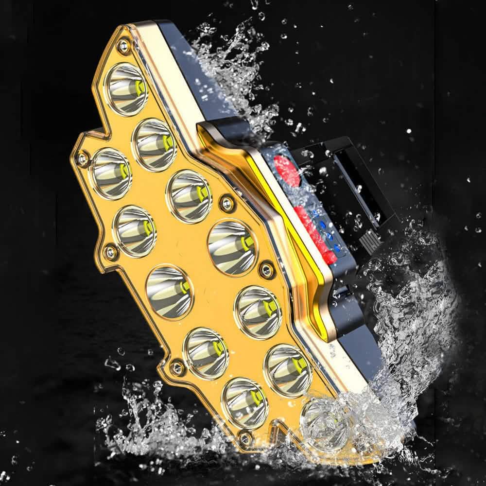 12 x P90 LED Headlamp USB Rechargeable Long Shoot 4 Modes DailySale