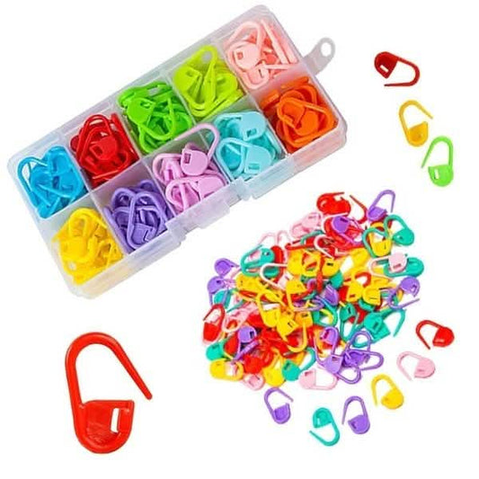120-Pack: Mix Color Plastic Knitting Tools Locking Stitch Markers Crochet DailySale