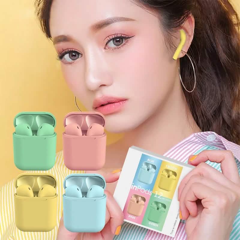 Rubber Matte Wireless Earbuds and Charging Case DailySale