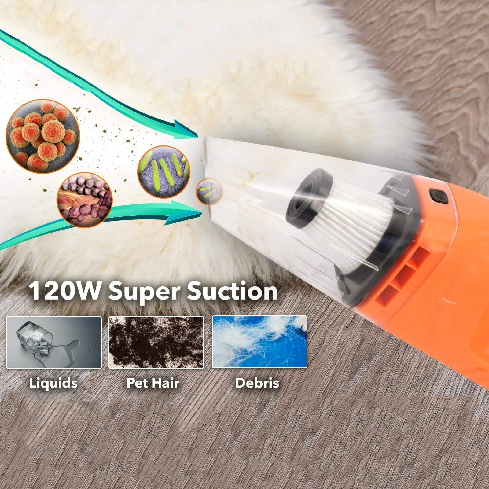 120W Wet Dry Car Vacuum Cleaner DailySale