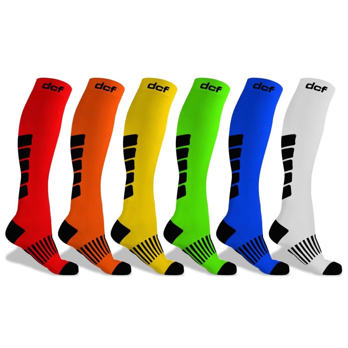 6-Pack: DCF Graduated Mid-Calf Compression Socks DailySale