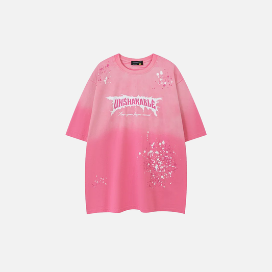 Graffiti Letter Hip Hop Cotton T-Shirt - Unisex Oversized Streetwear Graphic Tee - FASHIONBUY