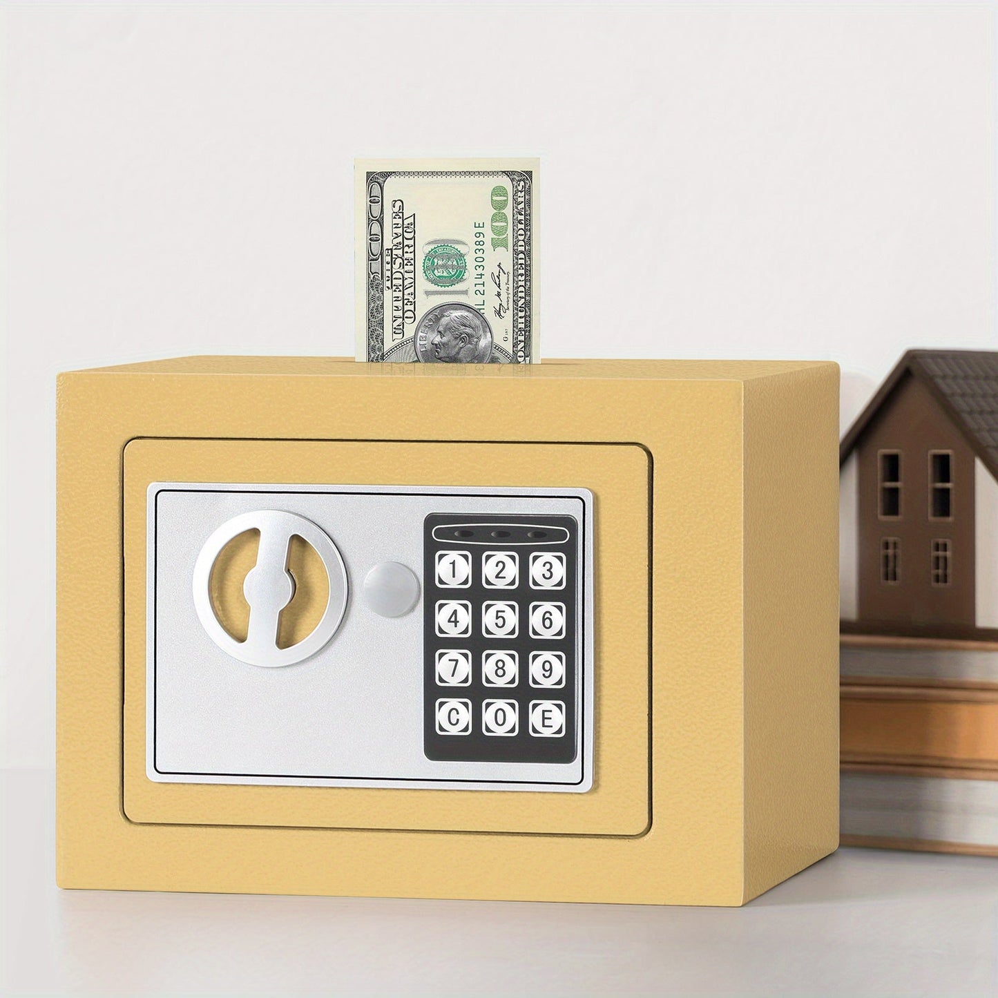 Compact Digital Safe Box – Keypad & Key Access DailySale