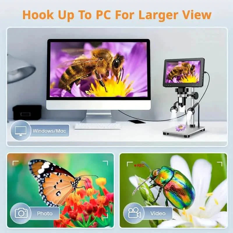 12MP Ultra-Precise Focusing Soldering Microscope DailySale