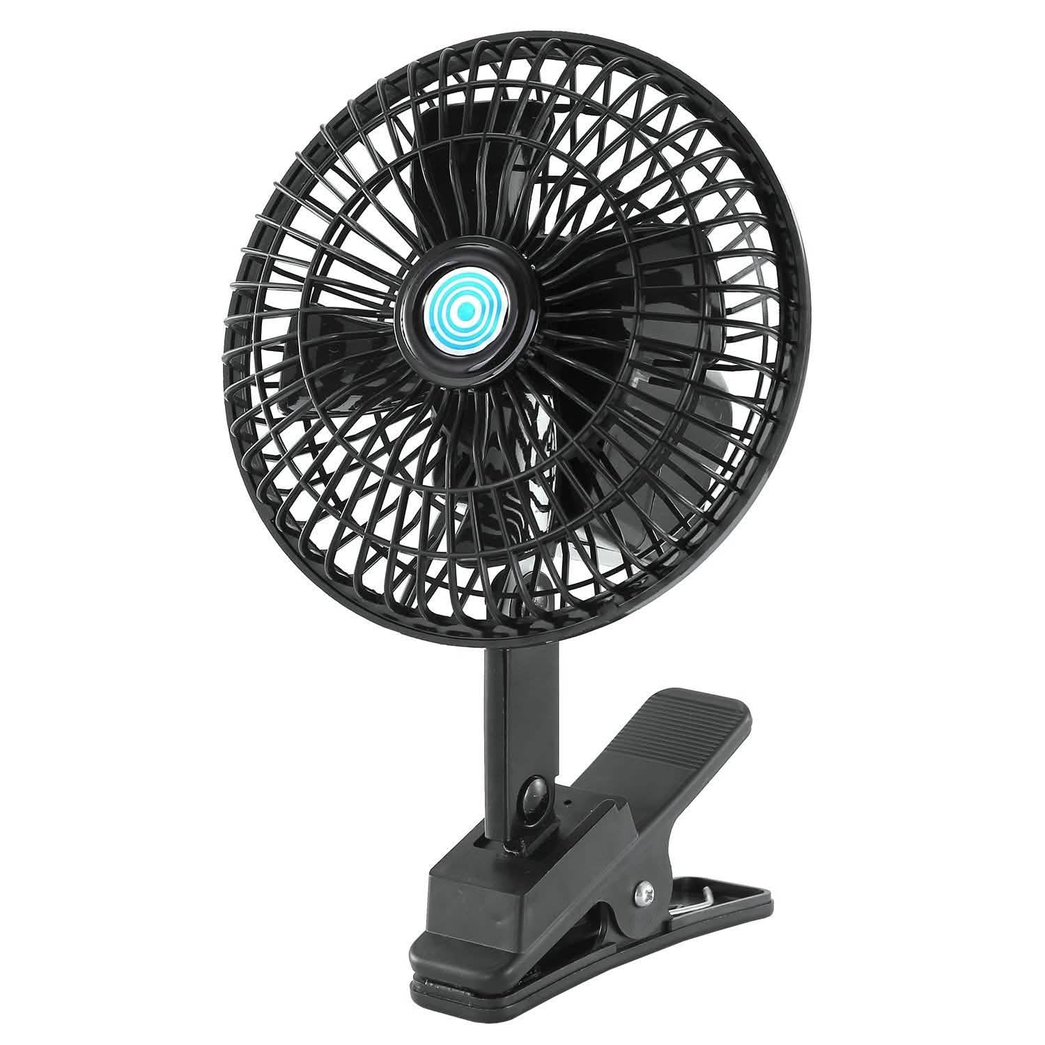 12V Car Fan Oscillating Clip on Cooling Fan with 2 Speeds 120° Rotation DailySale