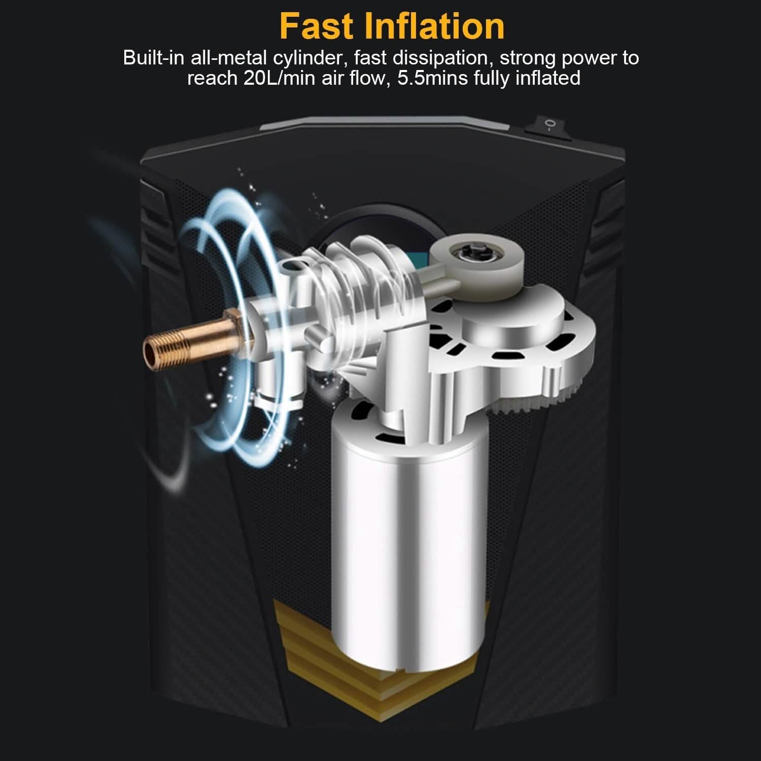12V DC 100W 150PSI Digital Tire Inflator DailySale
