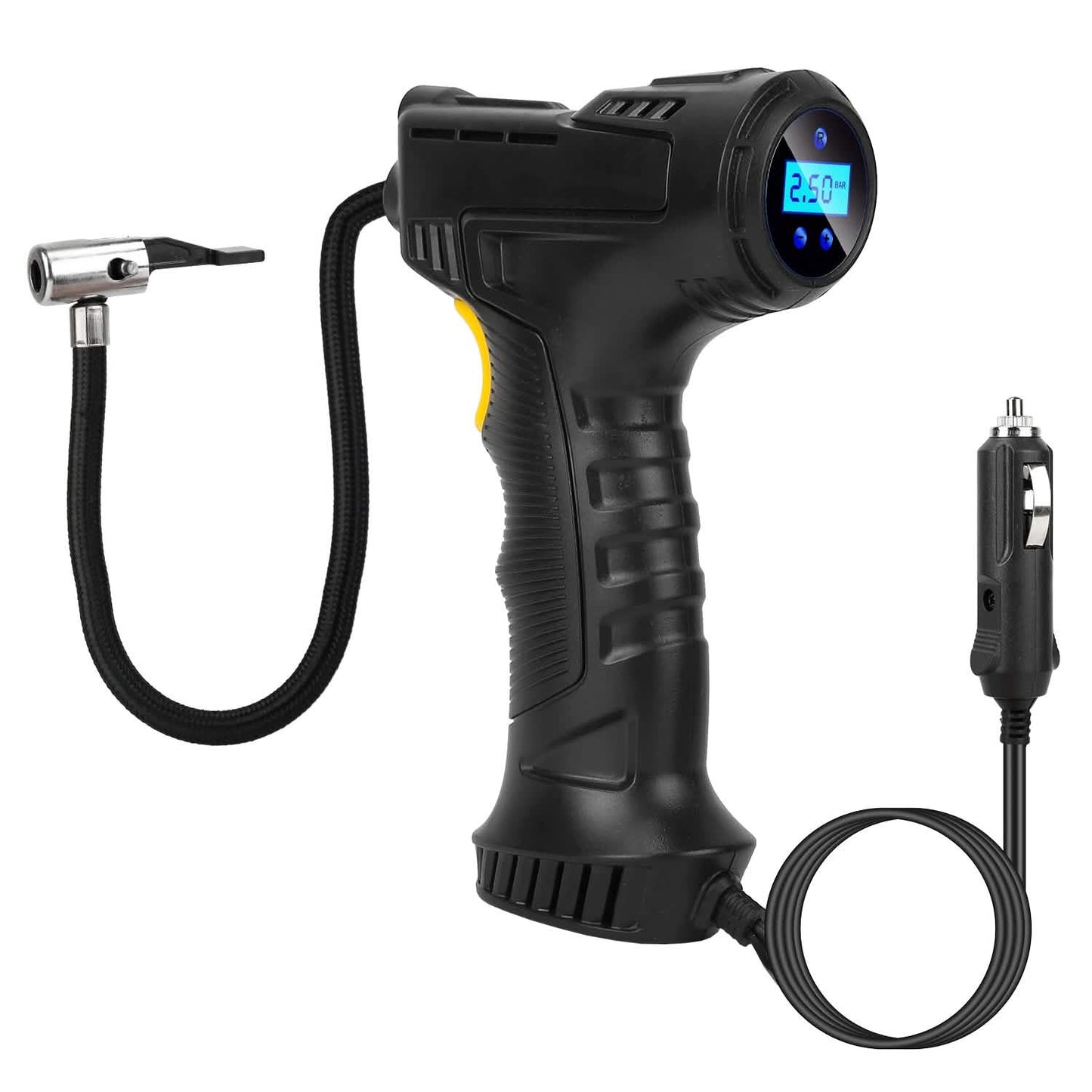 12V Digital Car Tire Inflator with LED Light 150 PSI DailySale