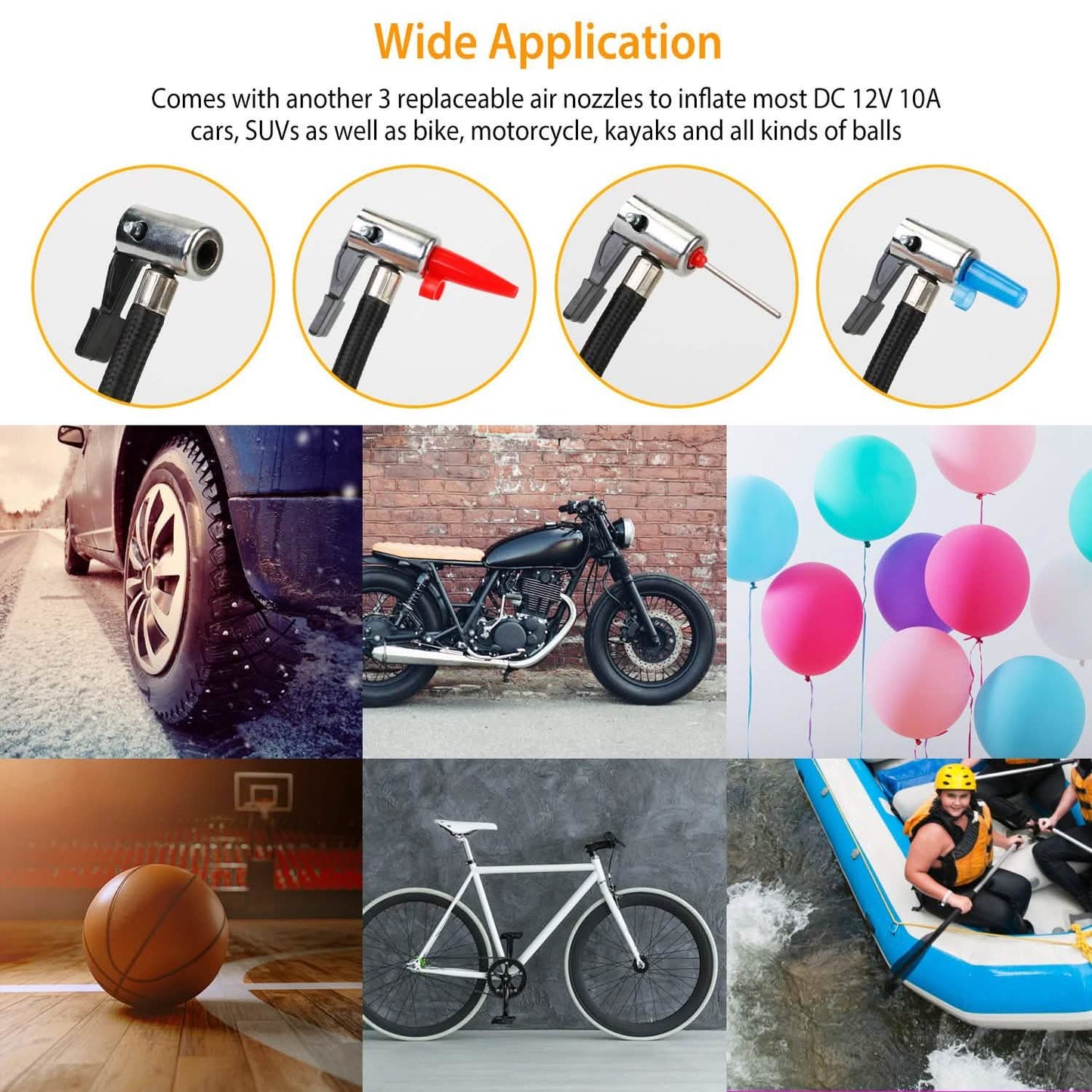 12V Digital Car Tire Inflator with LED Light 150 PSI DailySale