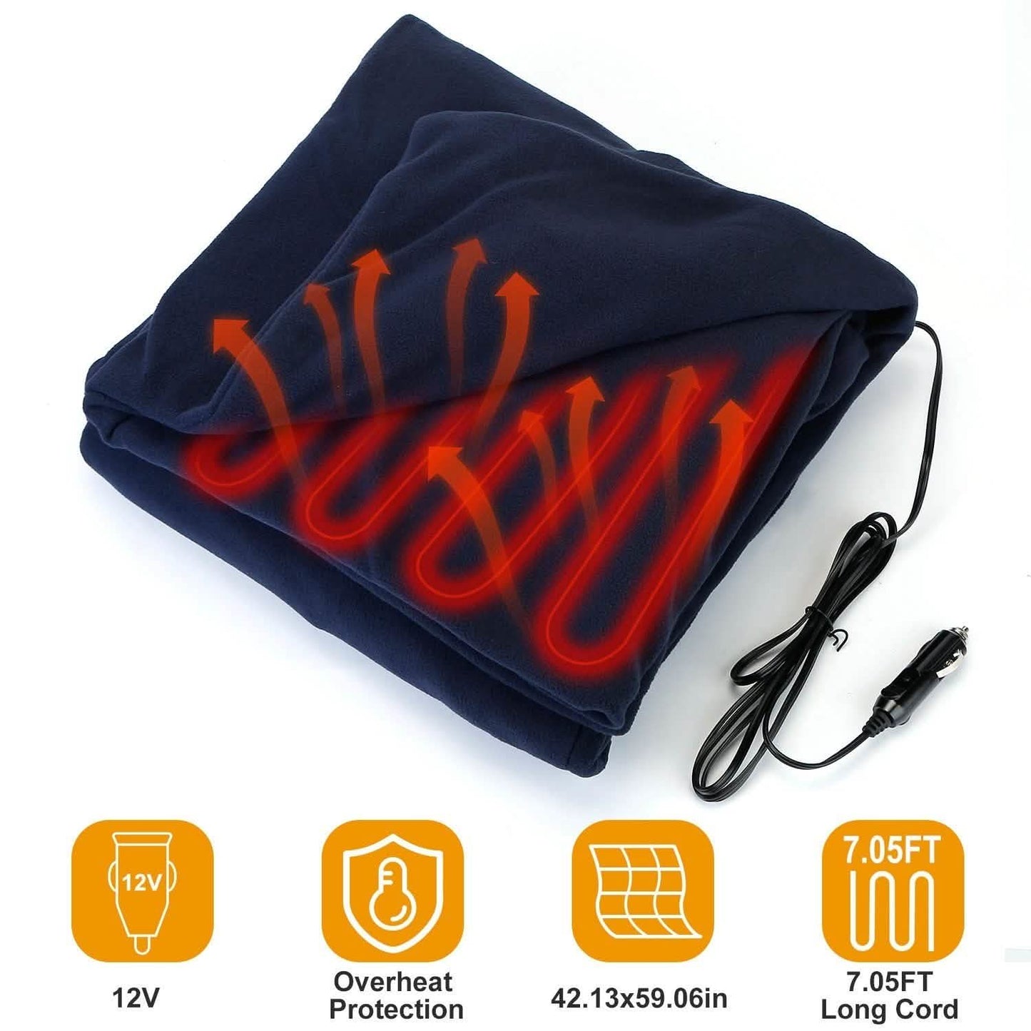 12V Electric Car Heated Blanket DailySale