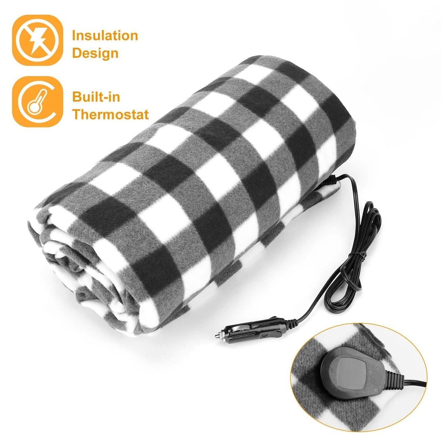 12V Electric Car Heated Blanket DailySale