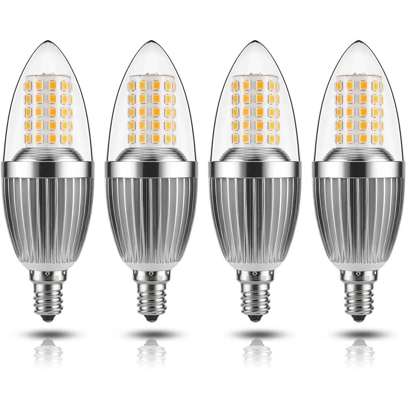 12W LED Candelabra Bulb Non-Dimmable 100-Watt Light Bulbs Equivalent DailySale
