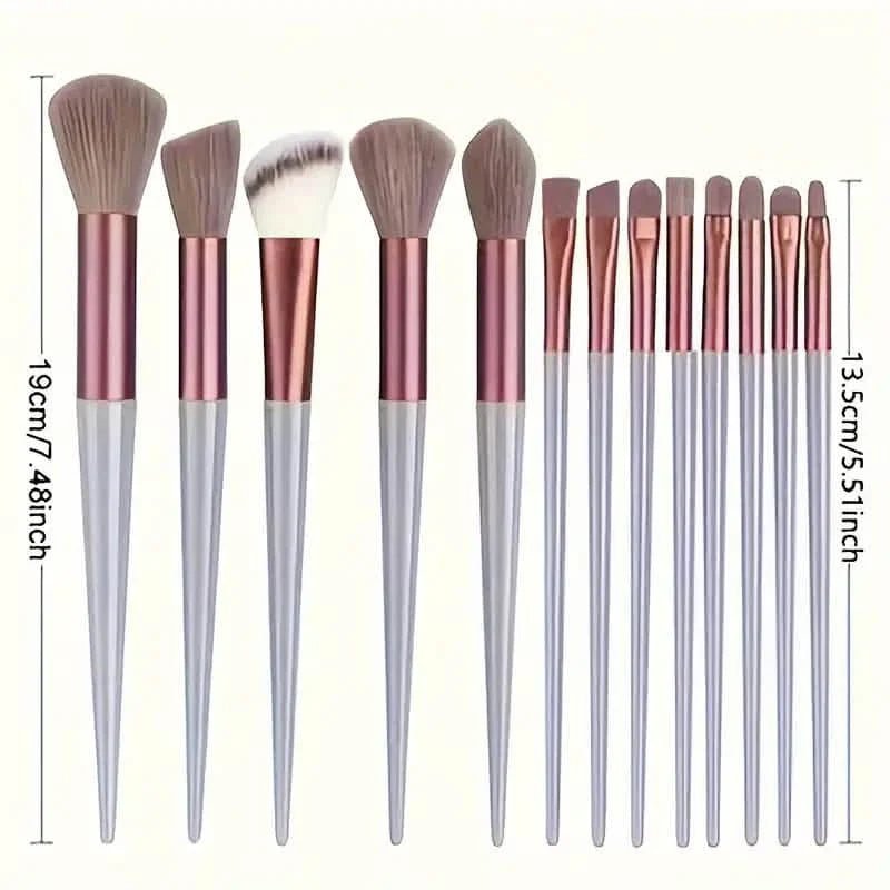 13-Piece: Professional Soft Fluffy Makeup Brush Set with Bag Case DailySale
