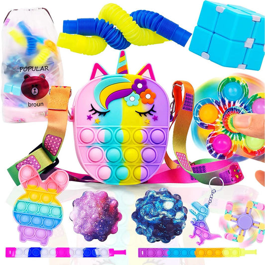 13-Pieces Set: Sensory Fidget Pop Pack Toys DailySale
