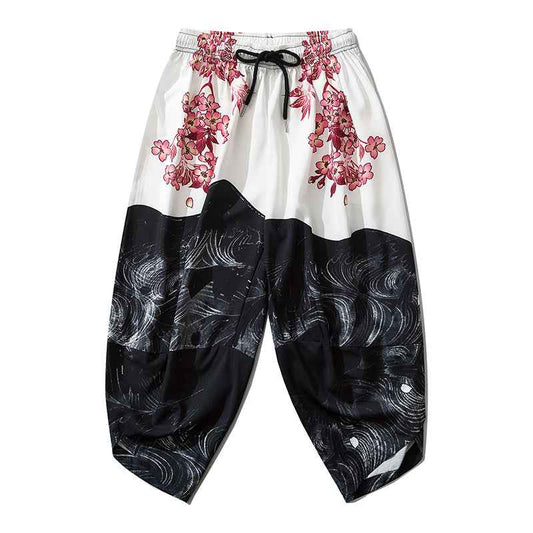 YC135 Pink Flowers Lightweight Pants
