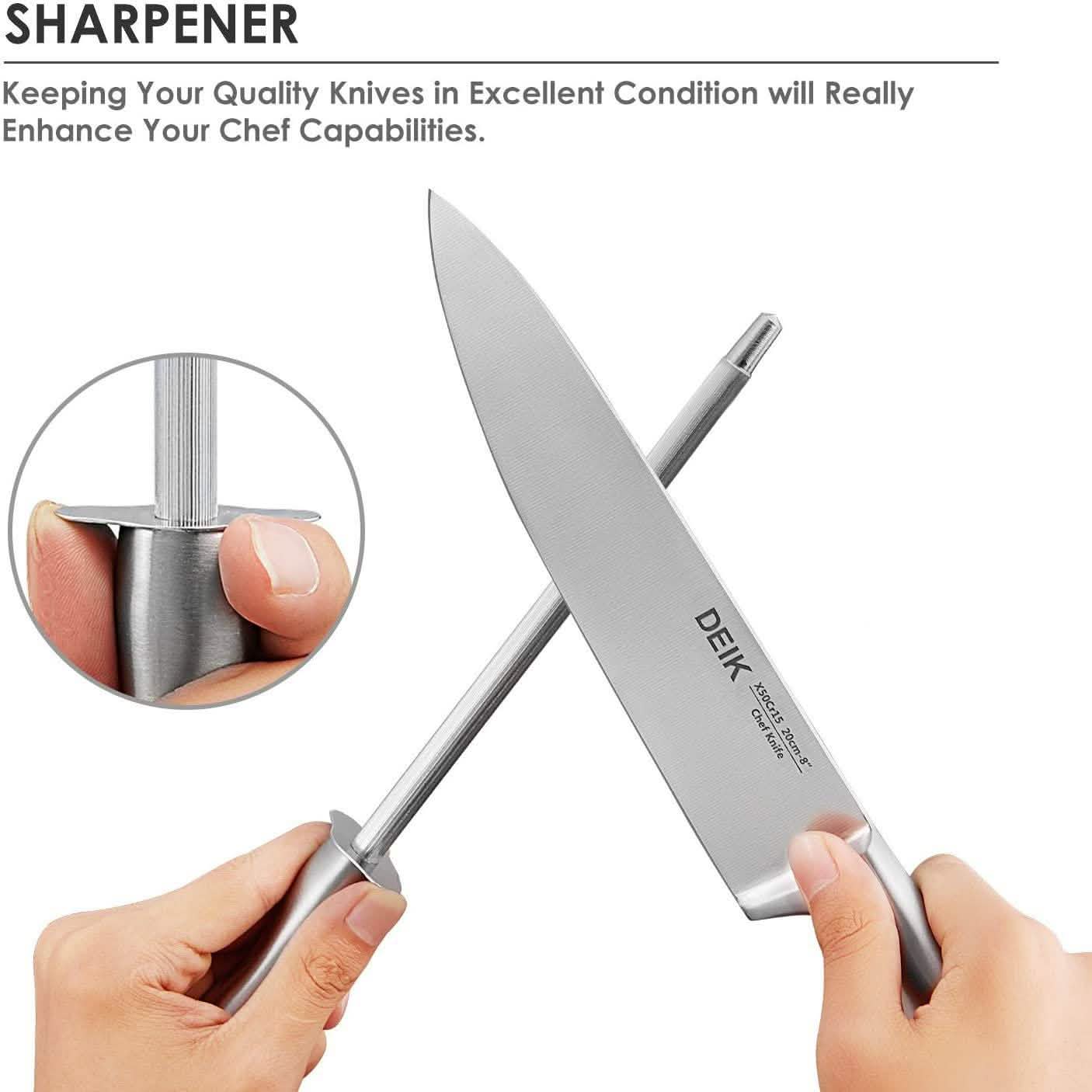 14-Piece: Deik High Carbon Stainless Steel Kitchen Knife Set DailySale