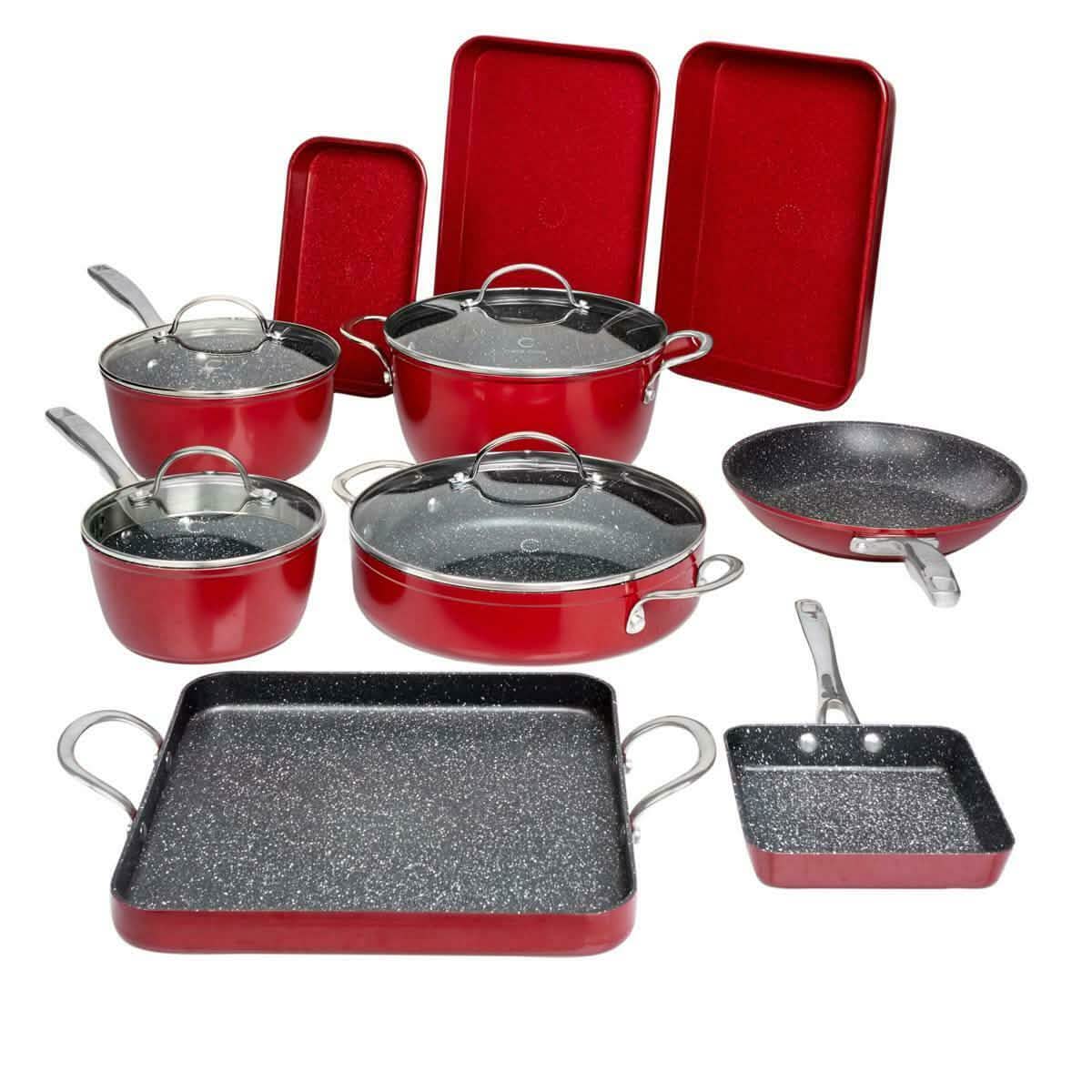 14-Piece Set: DuraPan Nonstick All-Purpose Cookware (Refurbished) DailySale