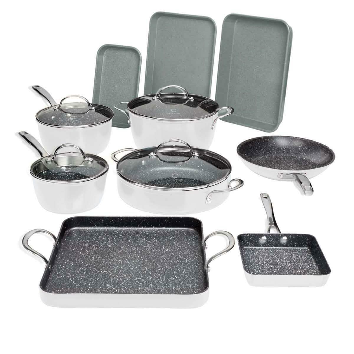 14-Piece Set: DuraPan Nonstick All-Purpose Cookware (Refurbished) DailySale