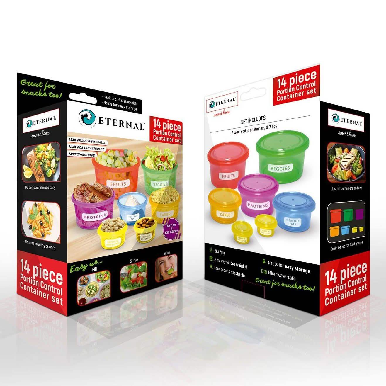 14-Piece Set: Portion Control Storage Set DailySale