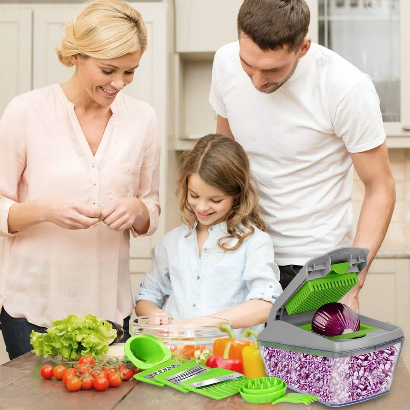 14-Pieces: Vegetable Spiralizer, Slicer, and Food Chopper DailySale