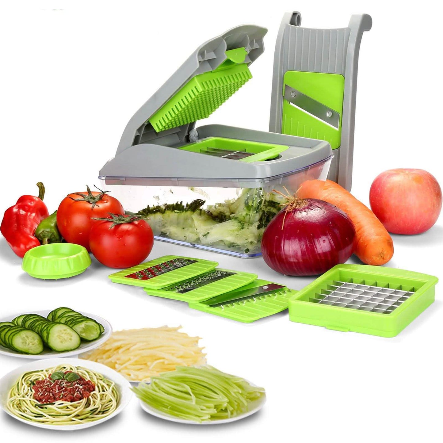 14-Pieces: Vegetable Spiralizer, Slicer, and Food Chopper DailySale