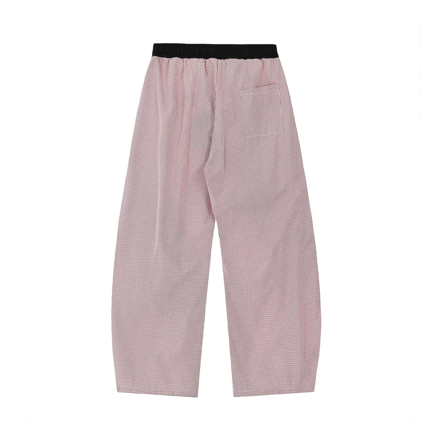 Everyday Ease Gingham Relaxed Pants - Luxury Oversized Check Trousers | LuxuryUrbanwear - Luxuryurbanwear
