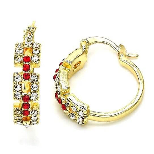 14k Gold Filled Garnet Unique Shape Earrings DailySale