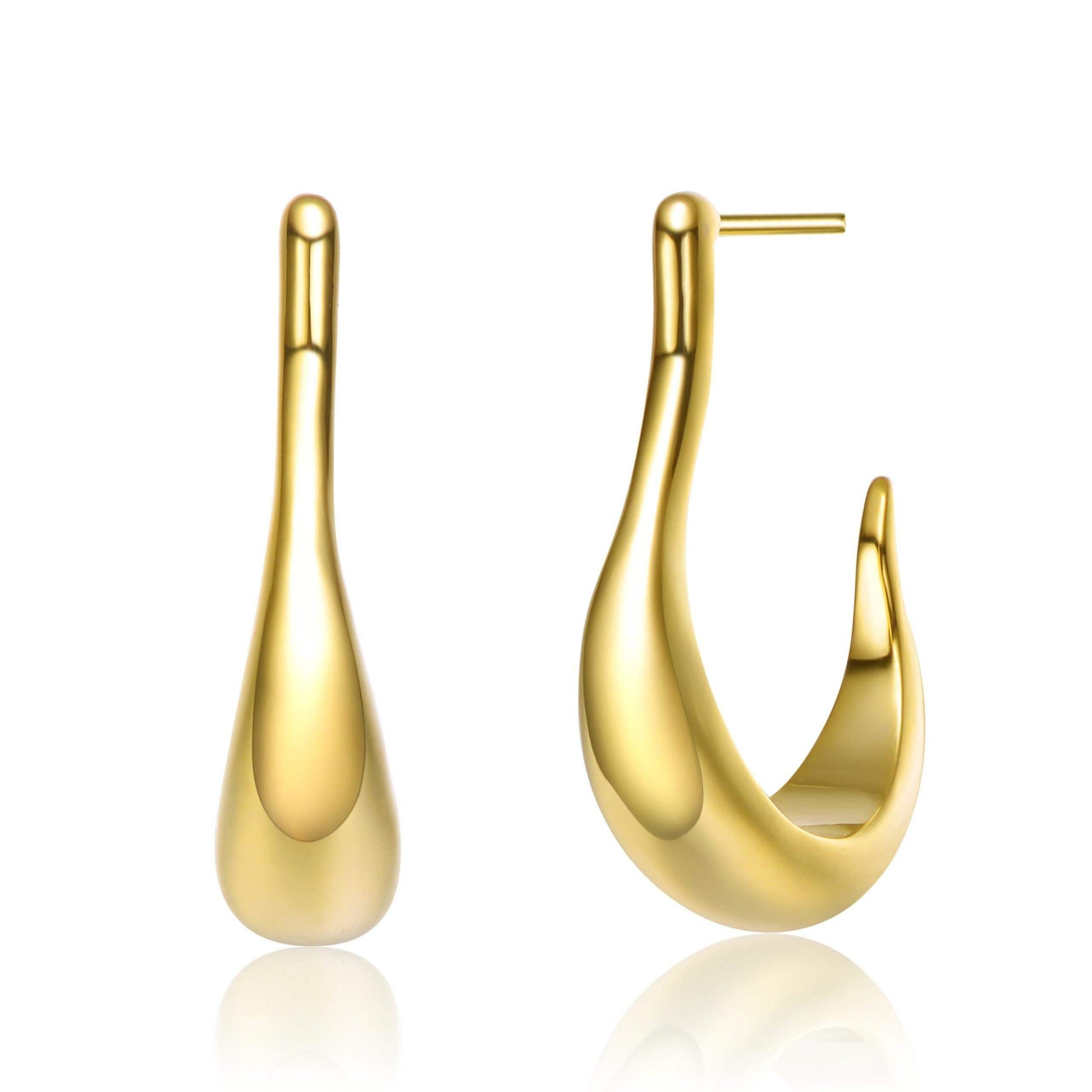 14K Gold Plated Hoop Earrings DailySale