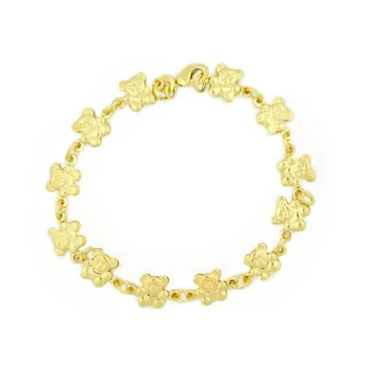 14k Gold Teddy Bracelet 7.5 " DailySale