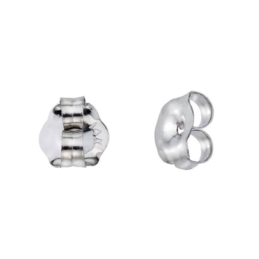 14K Solid White Gold Medium Butterfly Earring Backs DailySale