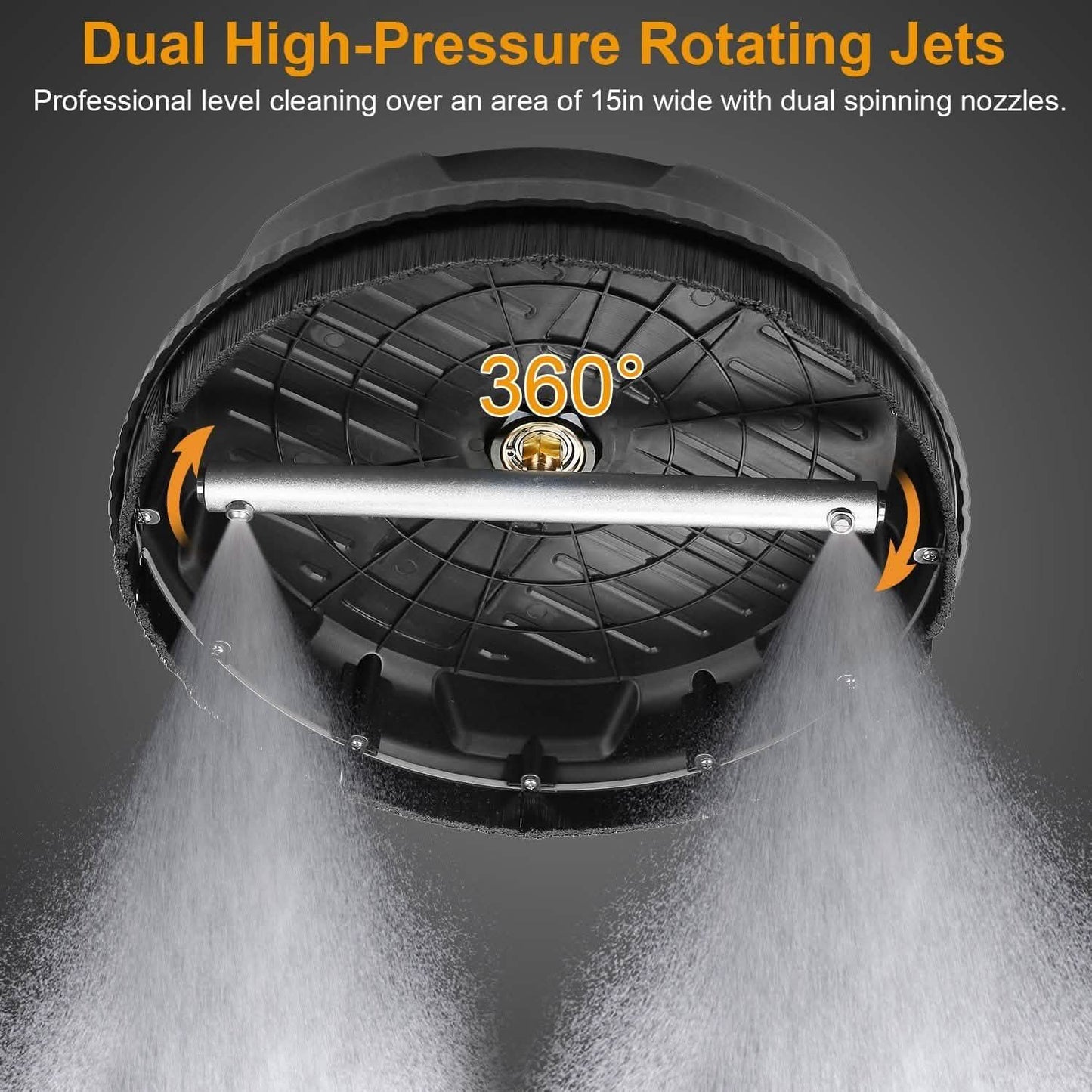 15" High Pressure Flat Surface Cleaner DailySale