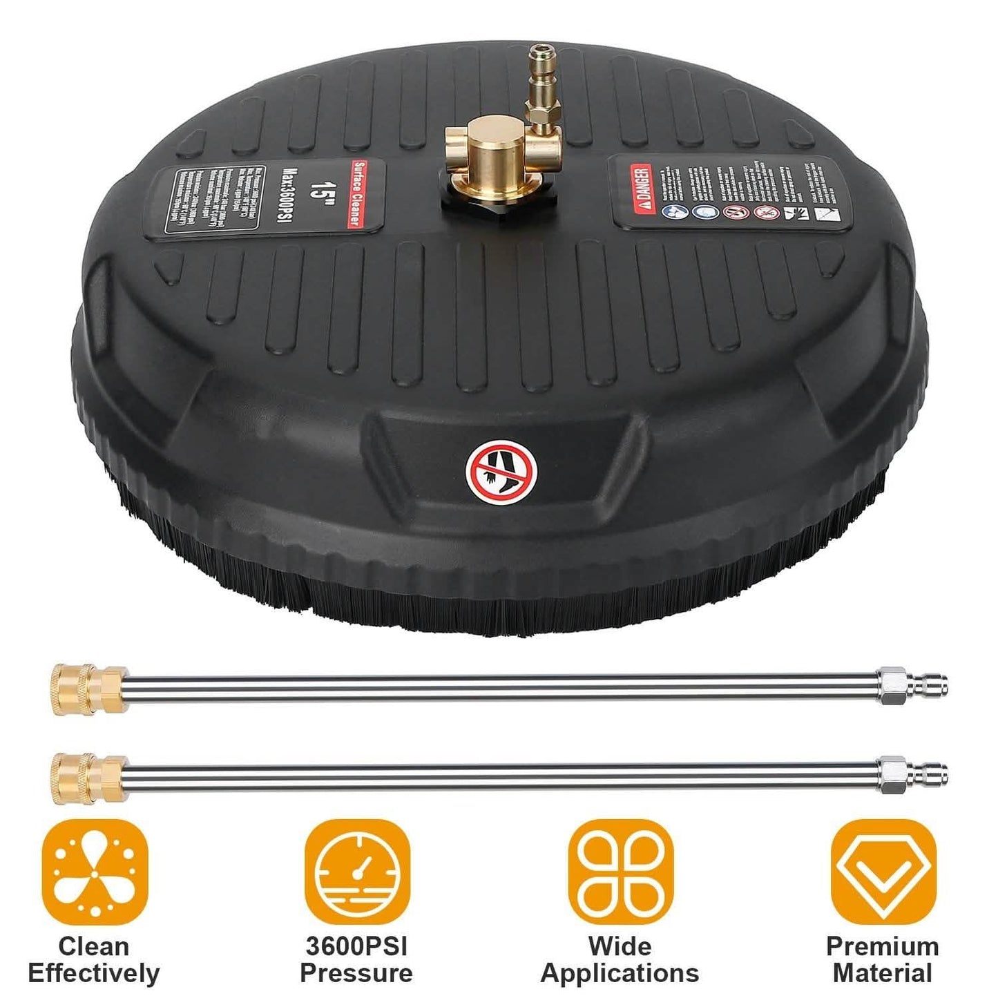15" High Pressure Flat Surface Cleaner DailySale