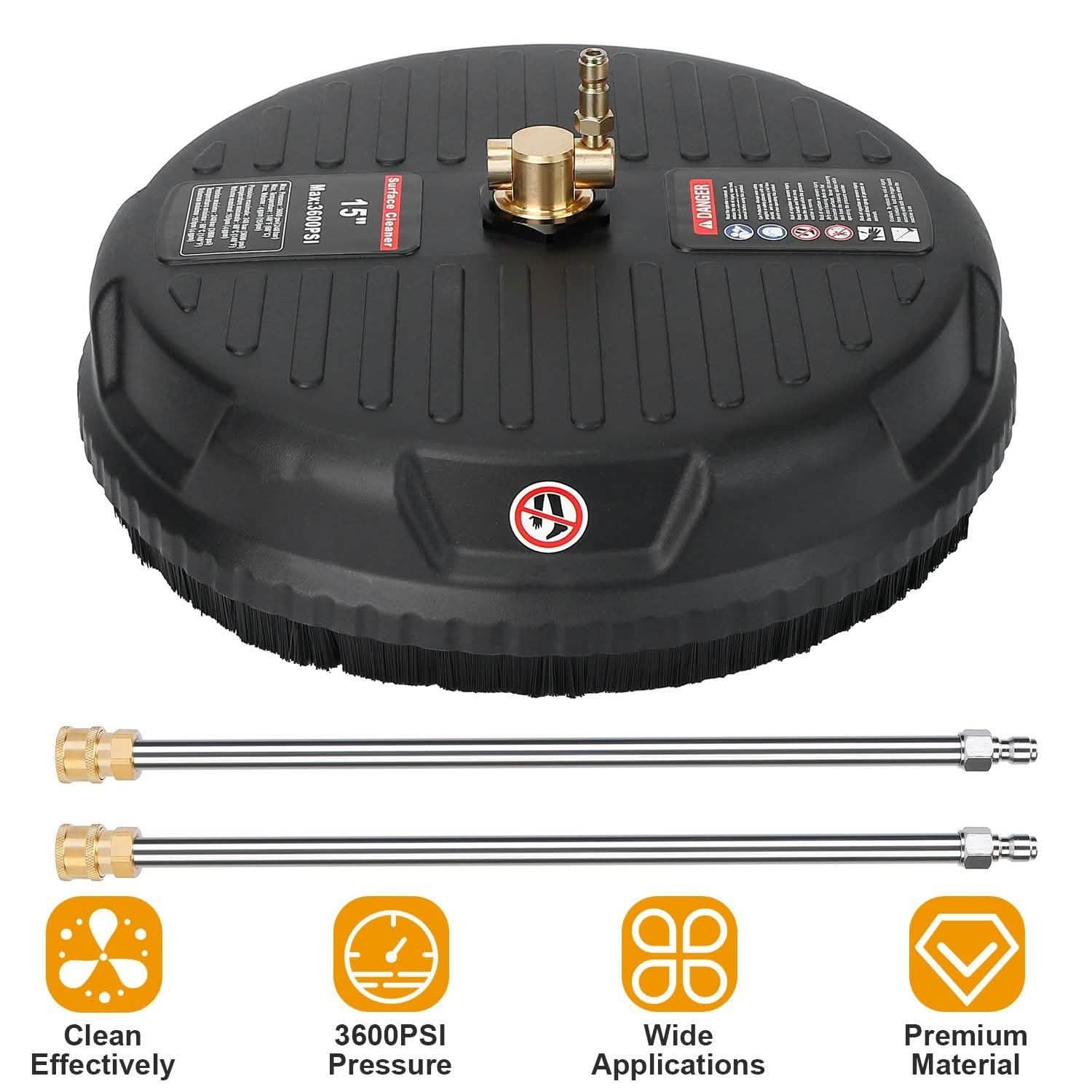 15" High Pressure Flat Surface Cleaner DailySale