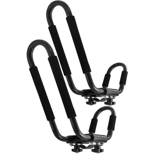 150 lbs. Capacity Steel J-Rack Rooftop Kayak Carrier DailySale