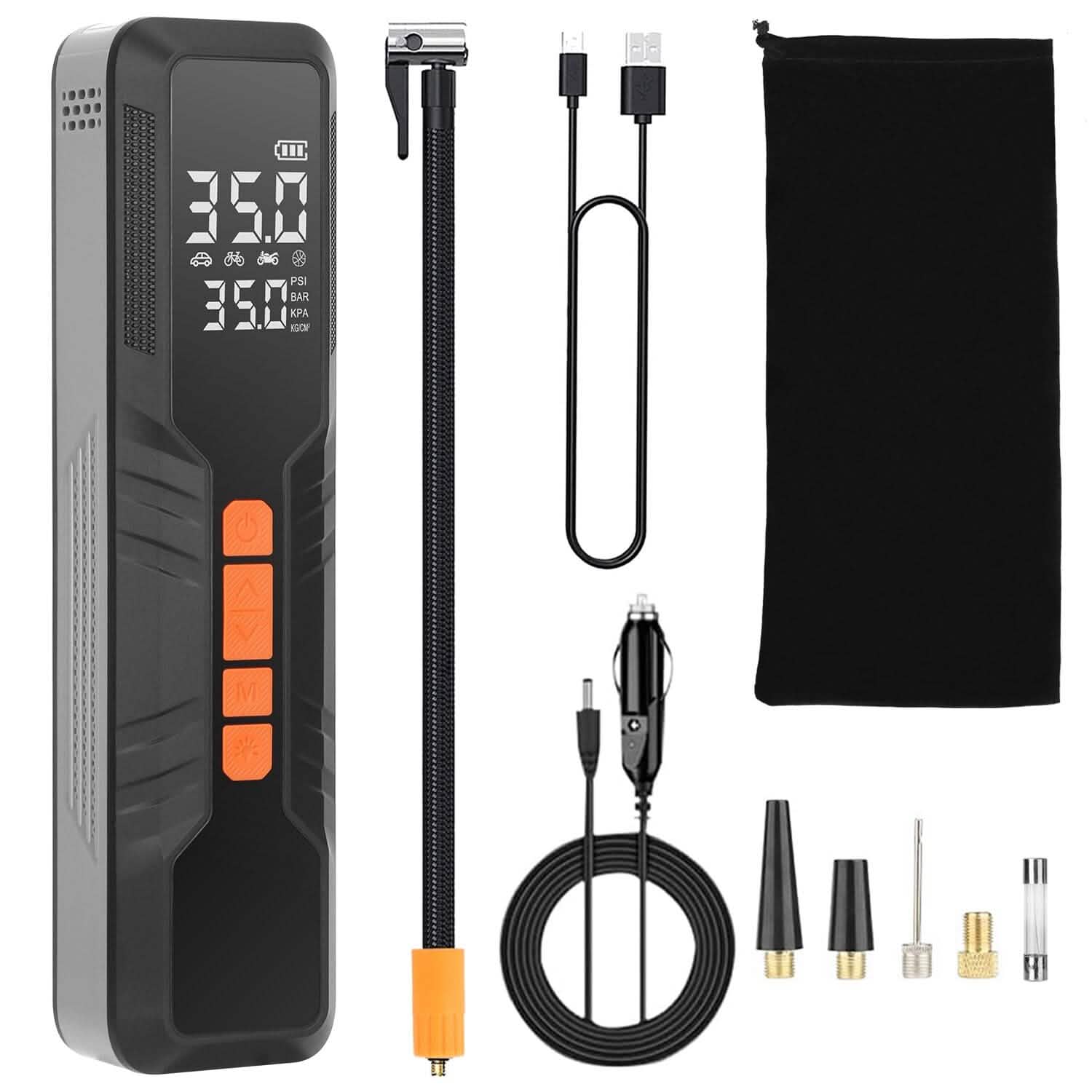150 PSI Portable Tire Inflator Cordless Digital Air Compressor DailySale